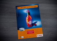 Kampagne. Anzeige für den BJC 7000 von Canon. Entworfen als Artdirector für die Agentur BMZ!FCA in Düsseldorf