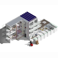 Industrieeinsatz - 3D Infografiken zu Solar- und Gasinstallationen