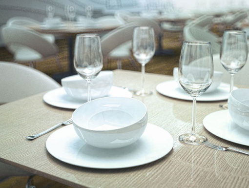 3D Illustration Blue-Fin-Seafood-Restaurant. Rendering für Struwe & Partner