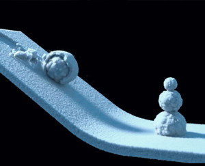 Screenshot der aus einem Artikel zur 3D Animation des Schnees in Frozen (Die Eisprinzessin)